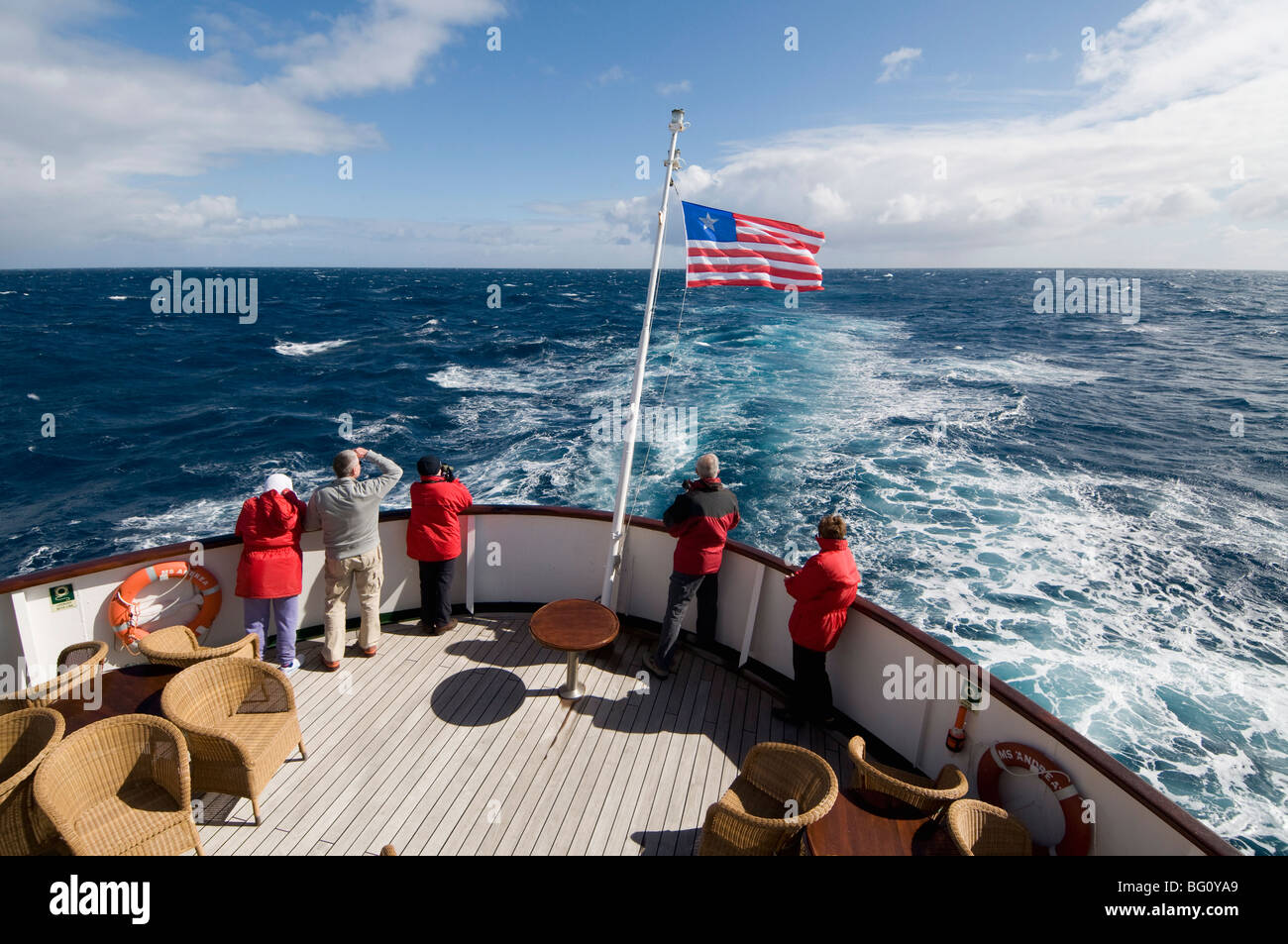 Attraversando i draghetti passaggio in direzione sud verso l'antartico su MS Andrea, Sud America Foto Stock