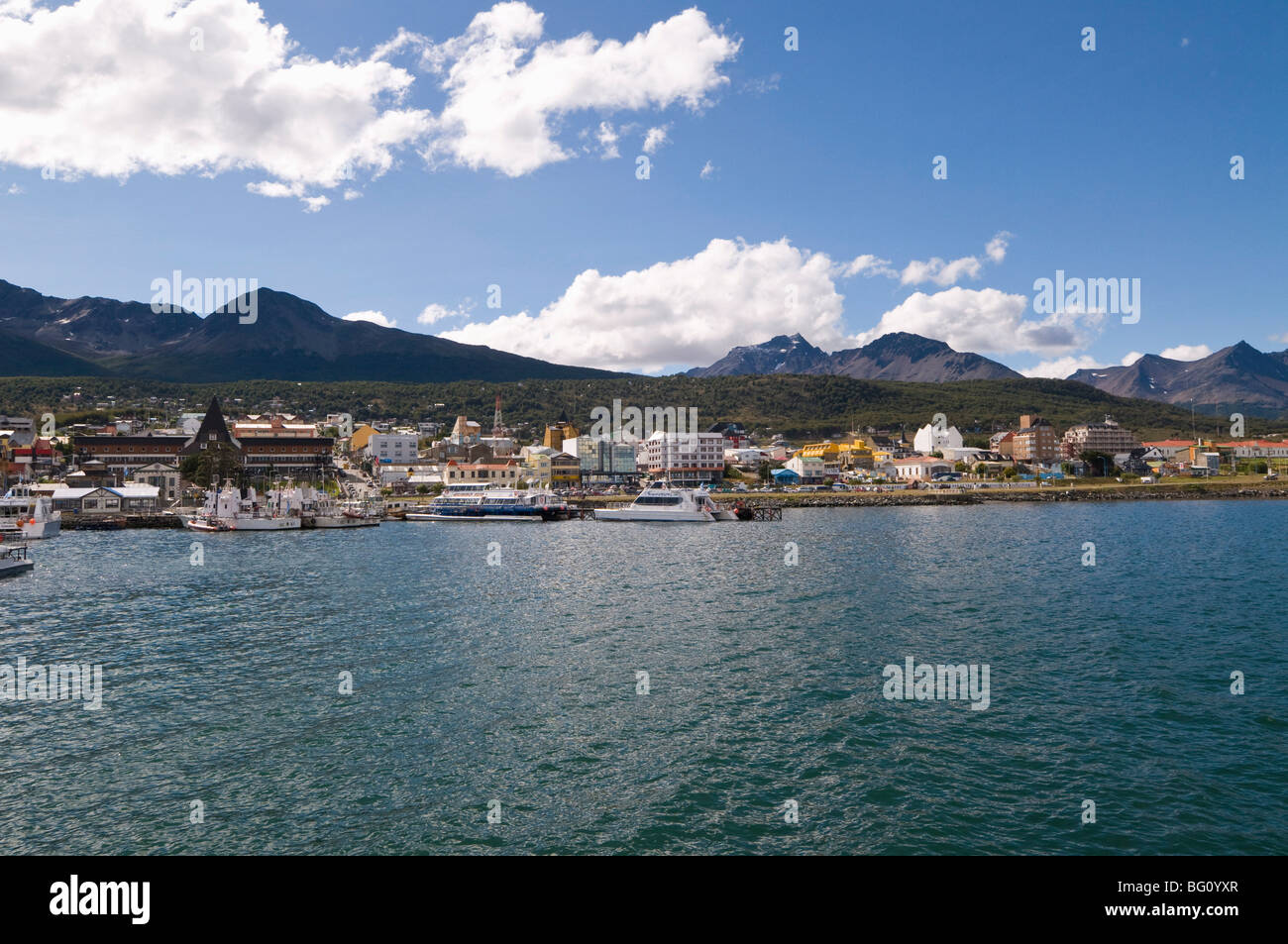 La città più meridionale del mondo, Ushuaia, Argentina, Sud America Foto Stock