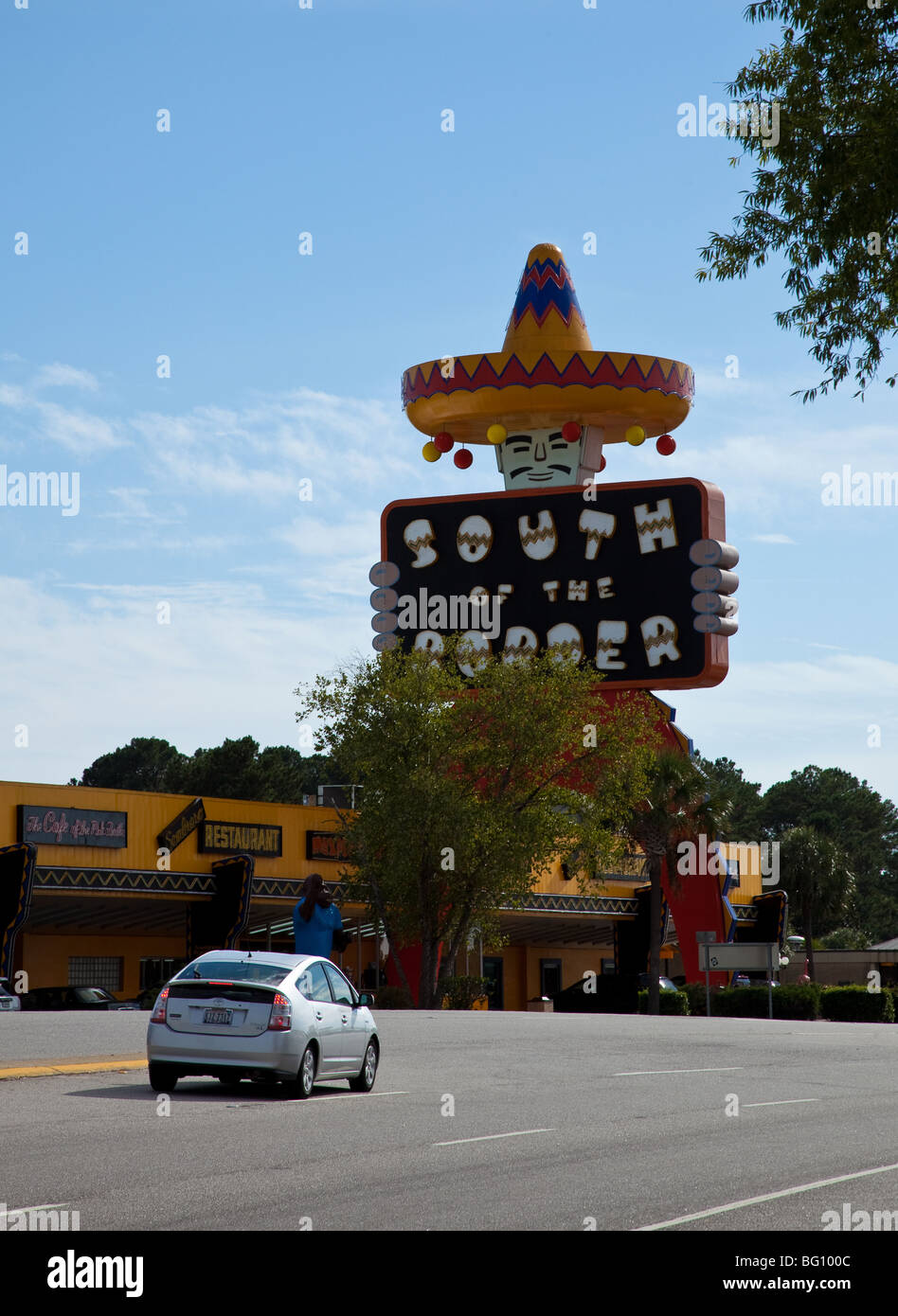 La famosa attrazione turistica a sud del confine lungo I-95 in Carolina del Sud confine. Foto Stock