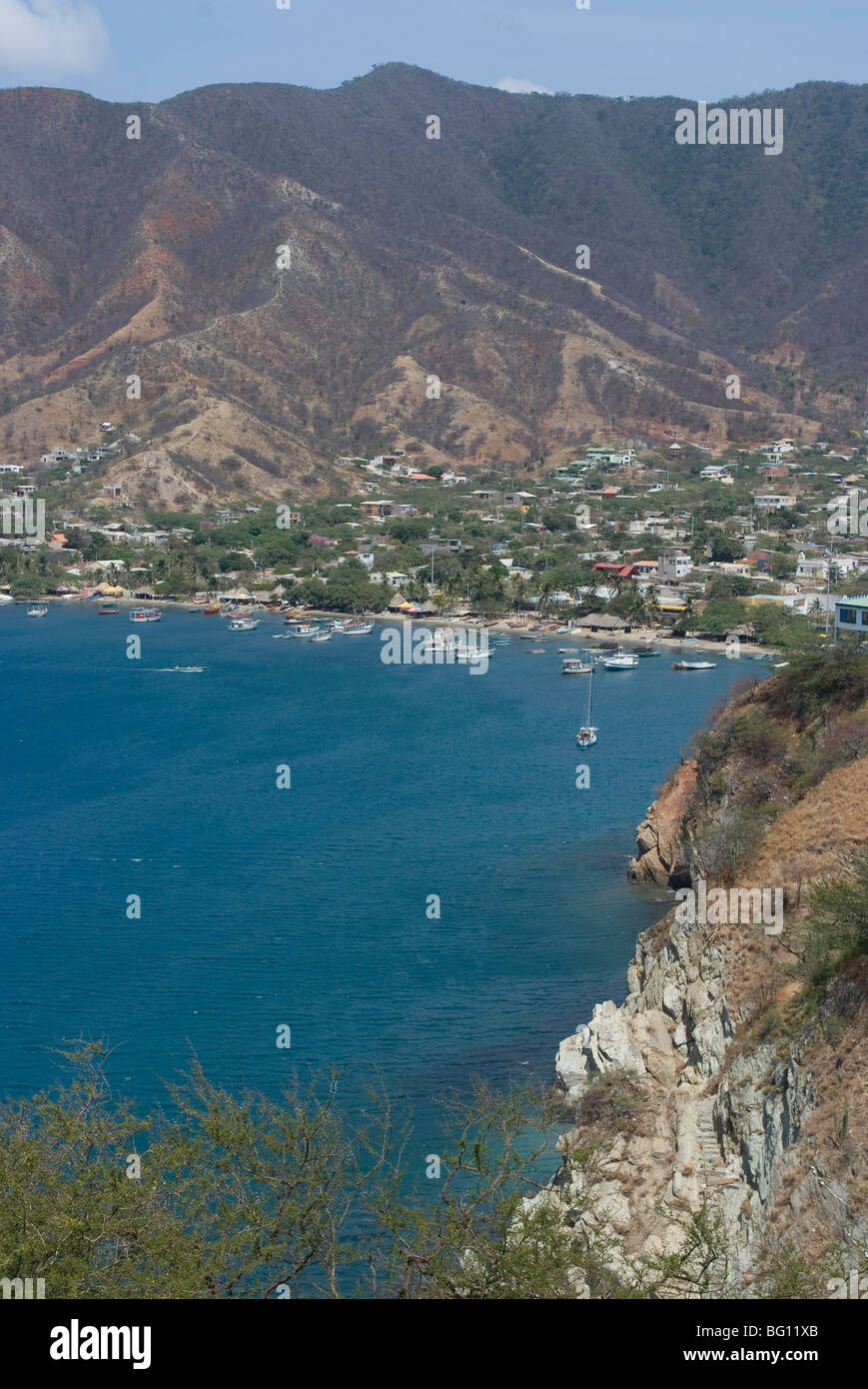 Taganga, nei pressi di Santa Marta, Colombia, Sud America Foto Stock