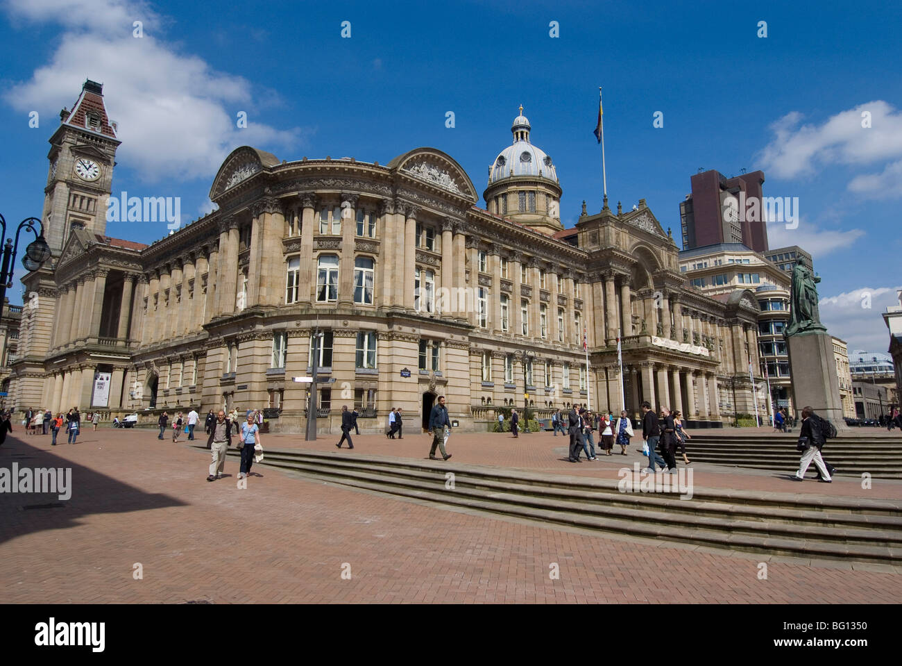 Town Hall, Victoria Square, Birmingham, Inghilterra, Regno Unito, Europa Foto Stock
