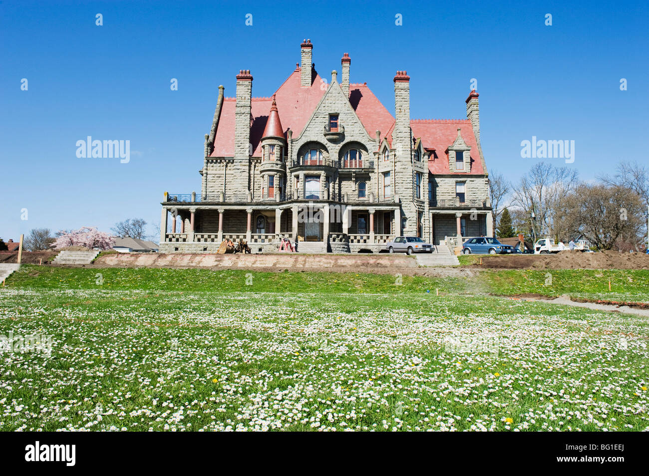 Craigdarroch Castle, Victoria, Isola di Vancouver, British Columbia, Canada, America del Nord Foto Stock