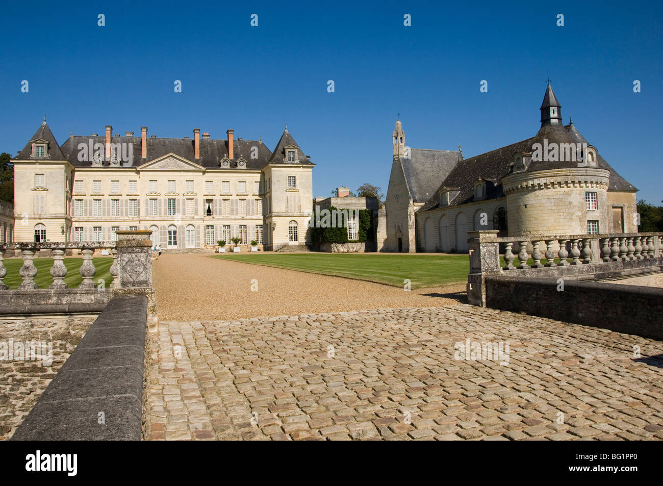 Chateau Montgeoffroy, Maine-et-Loire, Pays de la Loire, in Francia, in Europa Foto Stock