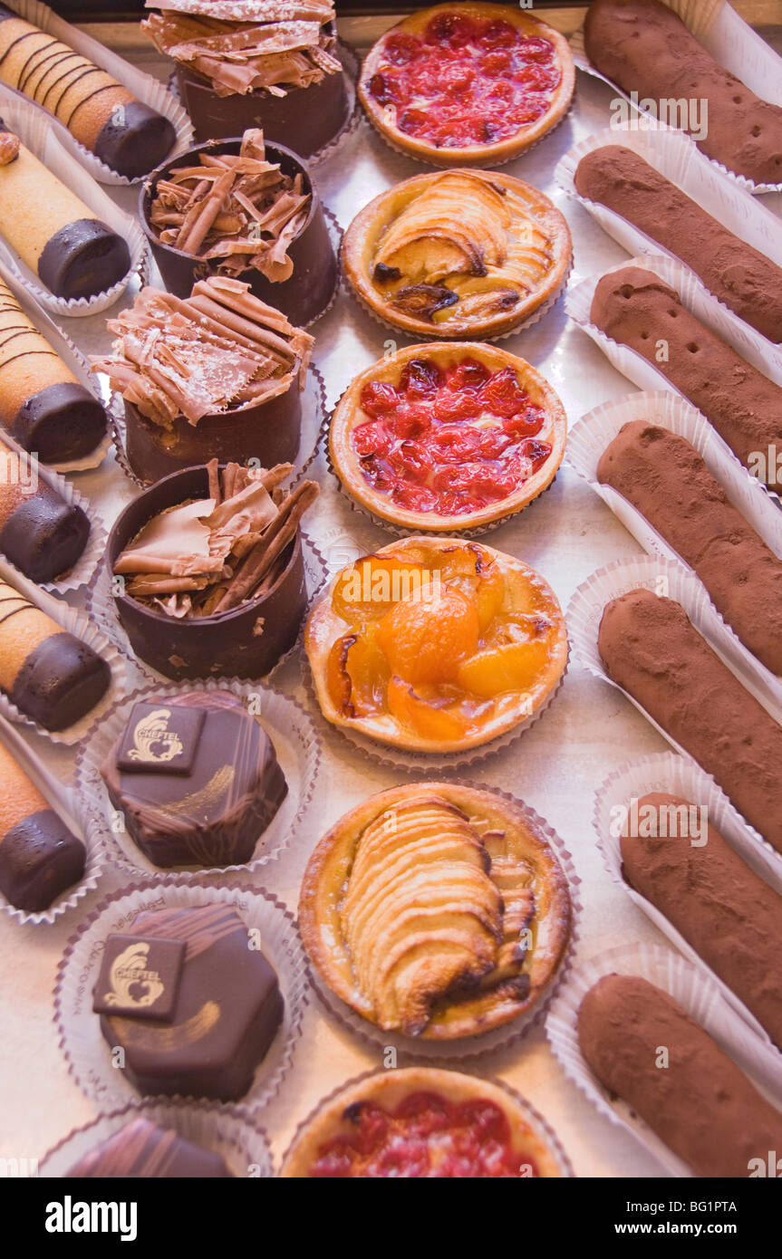 L'arte del francese patissiere, Tours, Valle della Loira, in Francia, in Europa Foto Stock