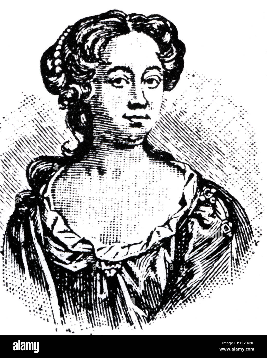 APHRA BEHN - Inglese autore e drammaturgo 1640-1689 Foto Stock