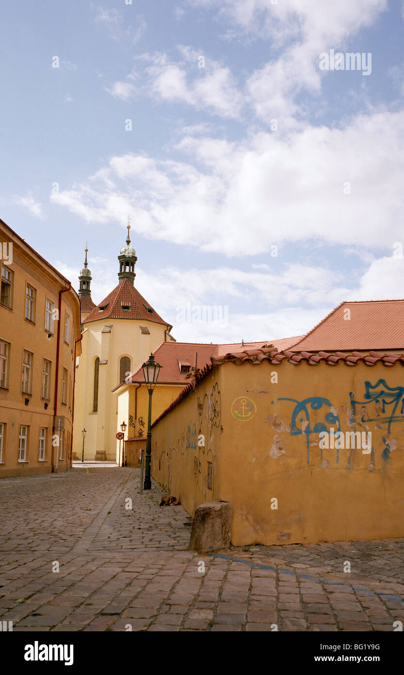 Viaggi nel mondo. Città Vecchia Staré Mesto della città antica di Praga nella Repubblica Ceca in Europa Orientale. Storia e cultura viaggiatore Wanderlust Foto Stock