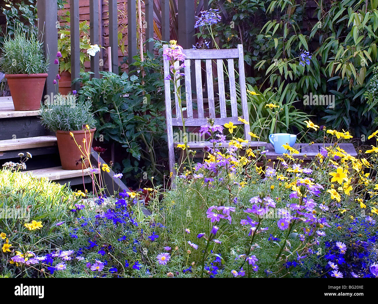 Inglese il giardino estivo Foto Stock