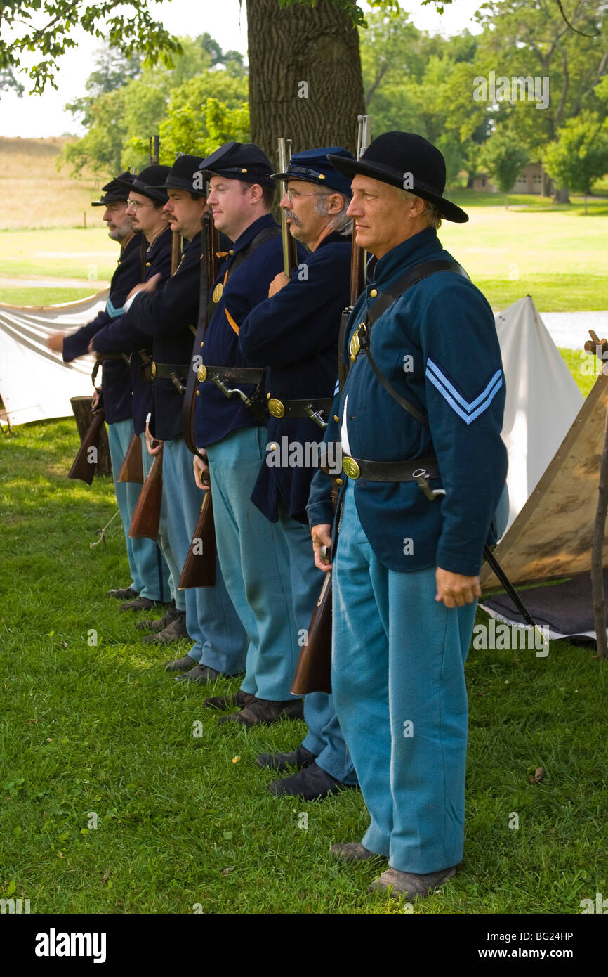 Unione dei soldati in formazione Foto Stock