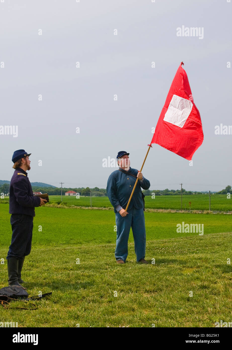 Stati Uniti Segnale dimostrativo corp. Questa unità è compagni di segnalazione al miglior Farm. Foto Stock