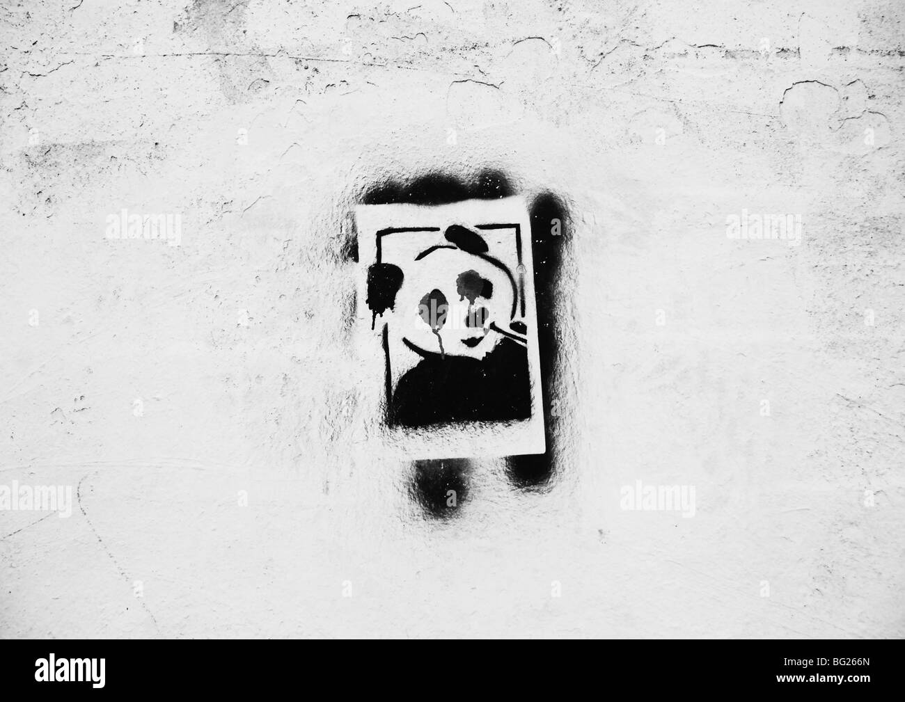 Arte della parete Foto Stock