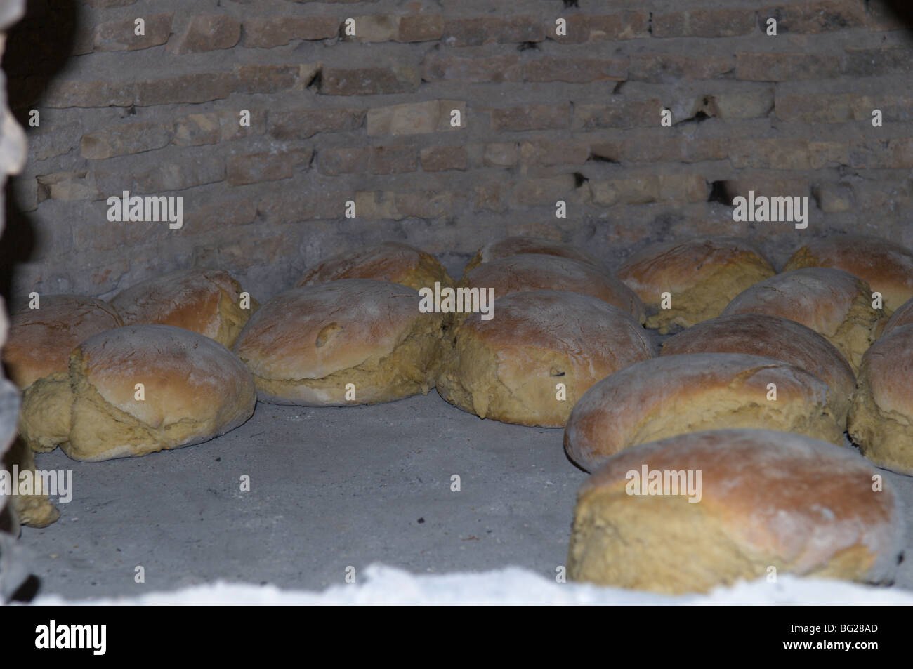 La Grecia. Zante. Zante. Isola greca. Ottobre. Il pane cotto nel forno tradizionale. Foto Stock