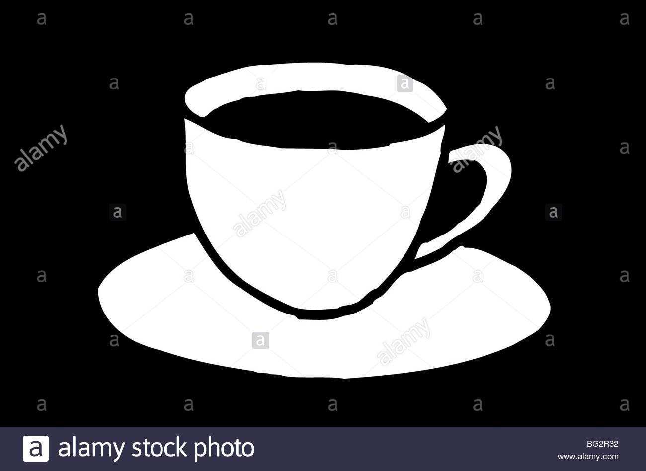 Tazza di caffè illustrazione Foto Stock