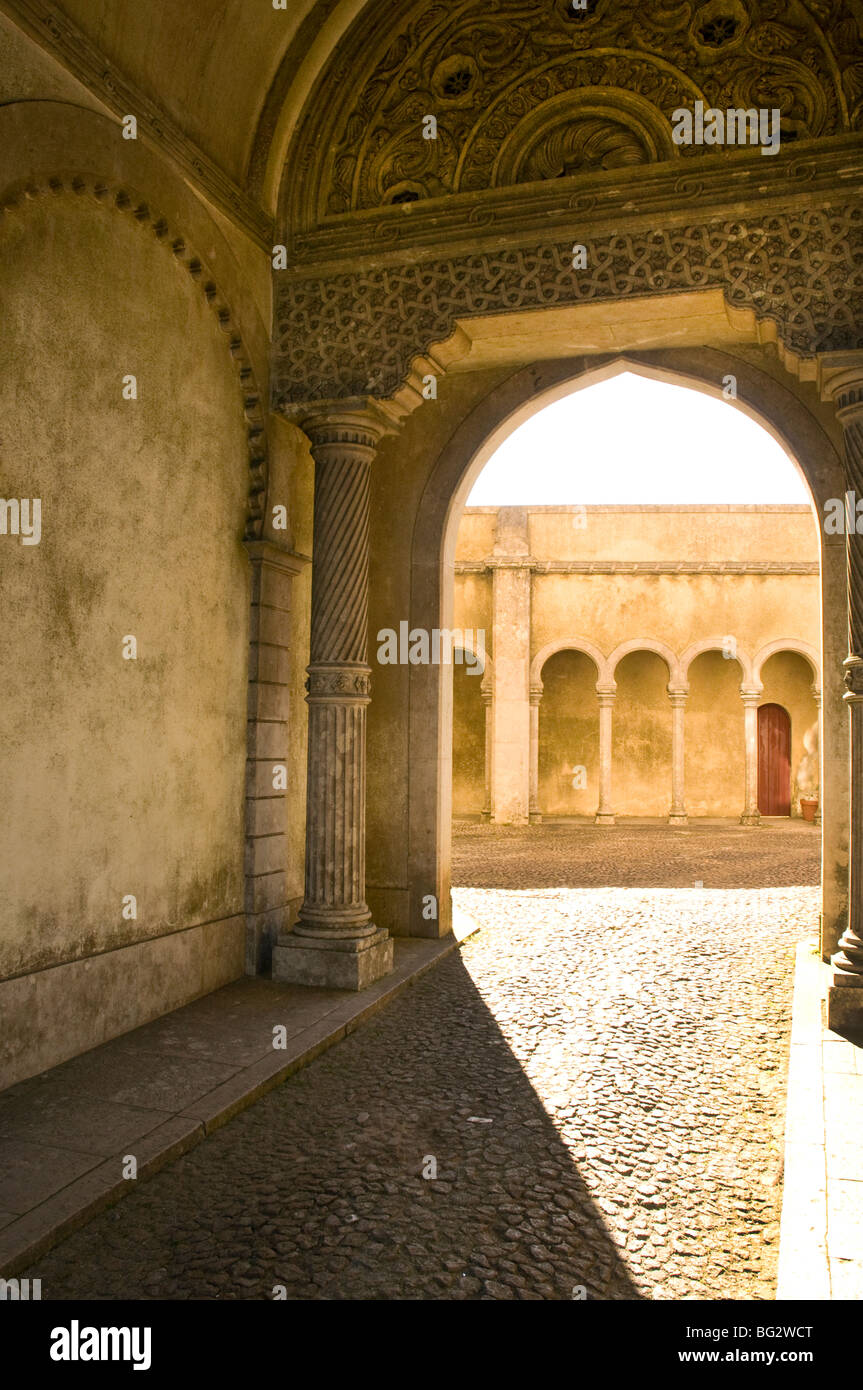 Palazzo di Pena - Archway, Sintra Portogallo Foto Stock