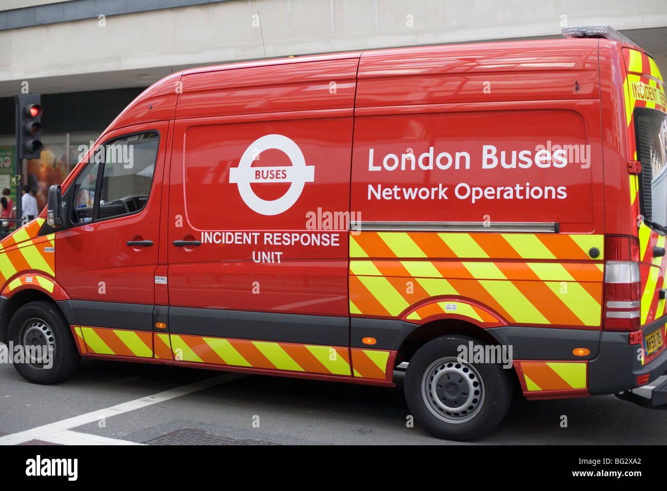 Incident Response Unit, gli autobus londinesi, Orchard Street, Londra, Inghilterra, Regno Unito, Europa Foto Stock