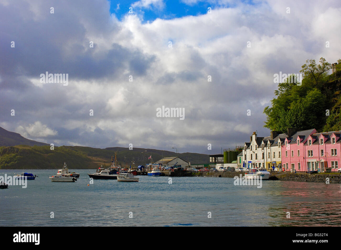 Portree, Isola di Skye, regione delle Highlands, Scotland, Regno Unito Foto Stock