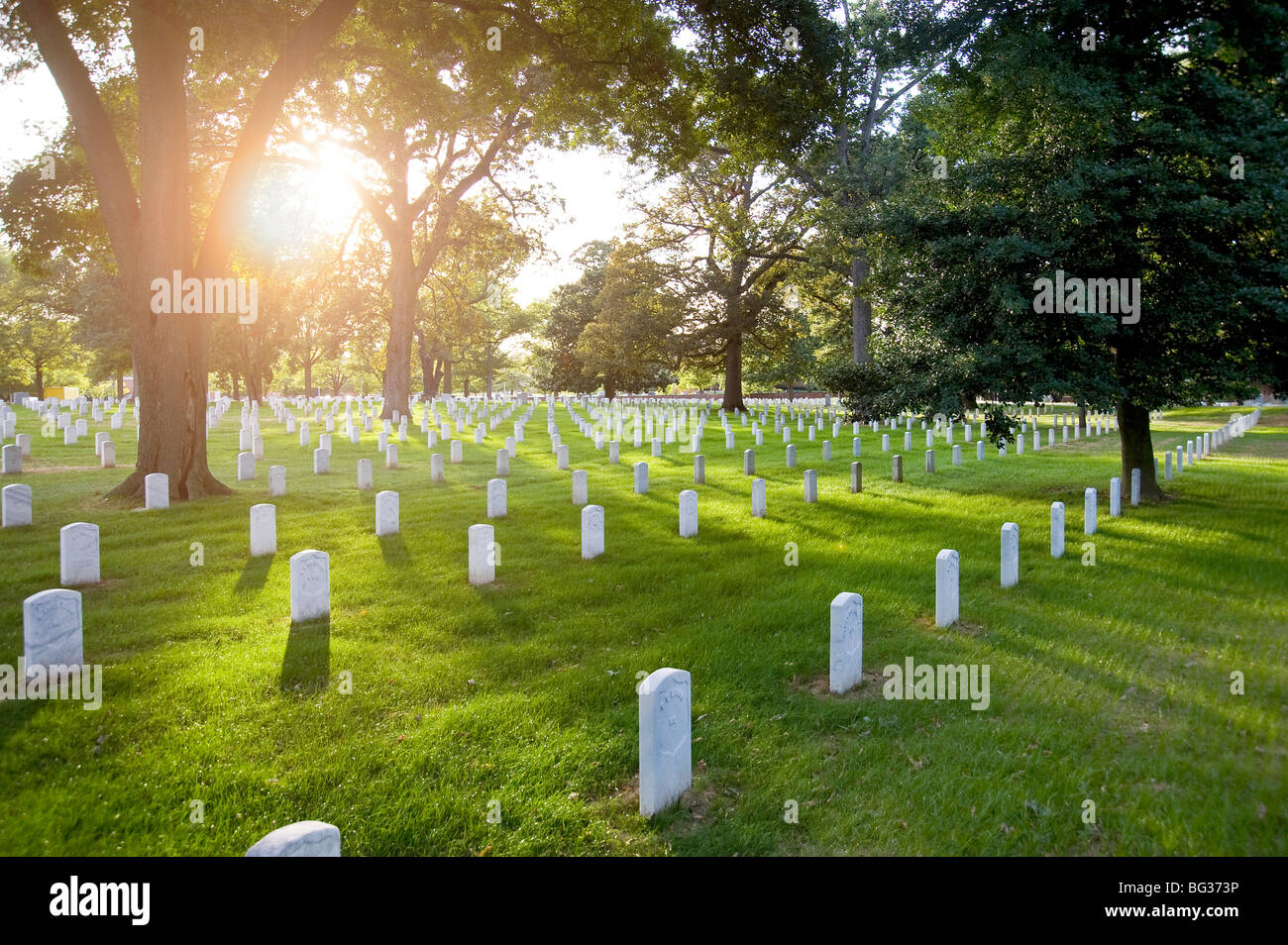 Al Cimitero Nazionale di Arlington, Washington DC, Stati Uniti d'America Foto Stock
