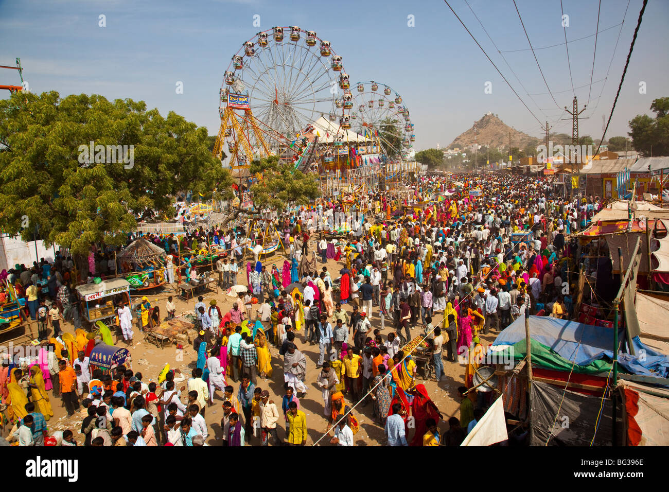 Camel Fair in Pushkar India Foto Stock