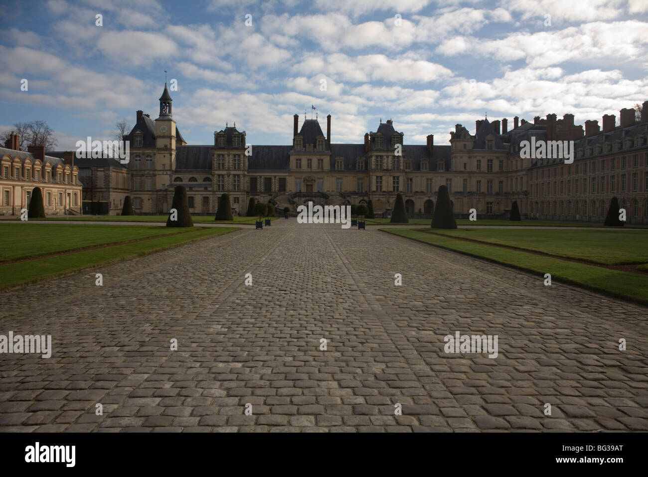 Palazzo di Fontainebleau Foto Stock