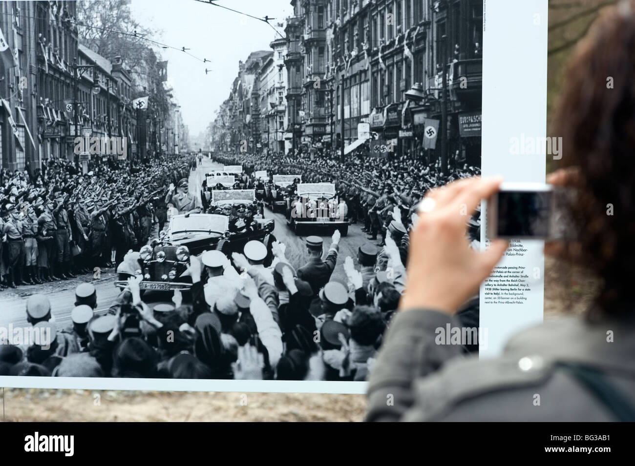 Museo di Hitler ricordati di Himler Berlin 2009 1989 DDR Germania unificata in avanti positivo storia guerra guerra fredda estremità est ovest ci dividono Foto Stock