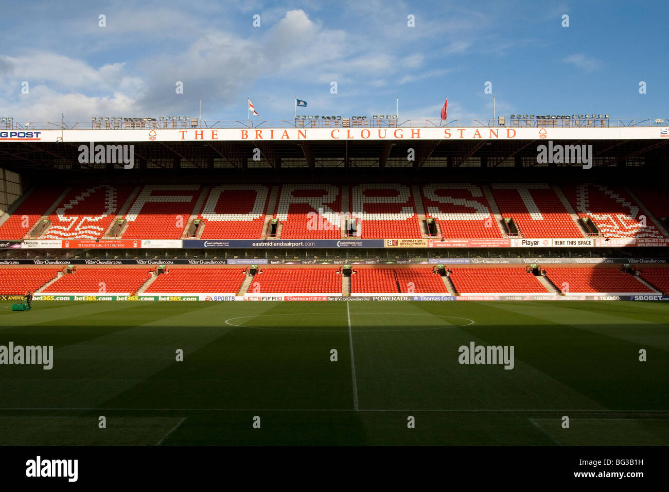 La città di Massa, casa di Nottingham Forest FC Foto Stock