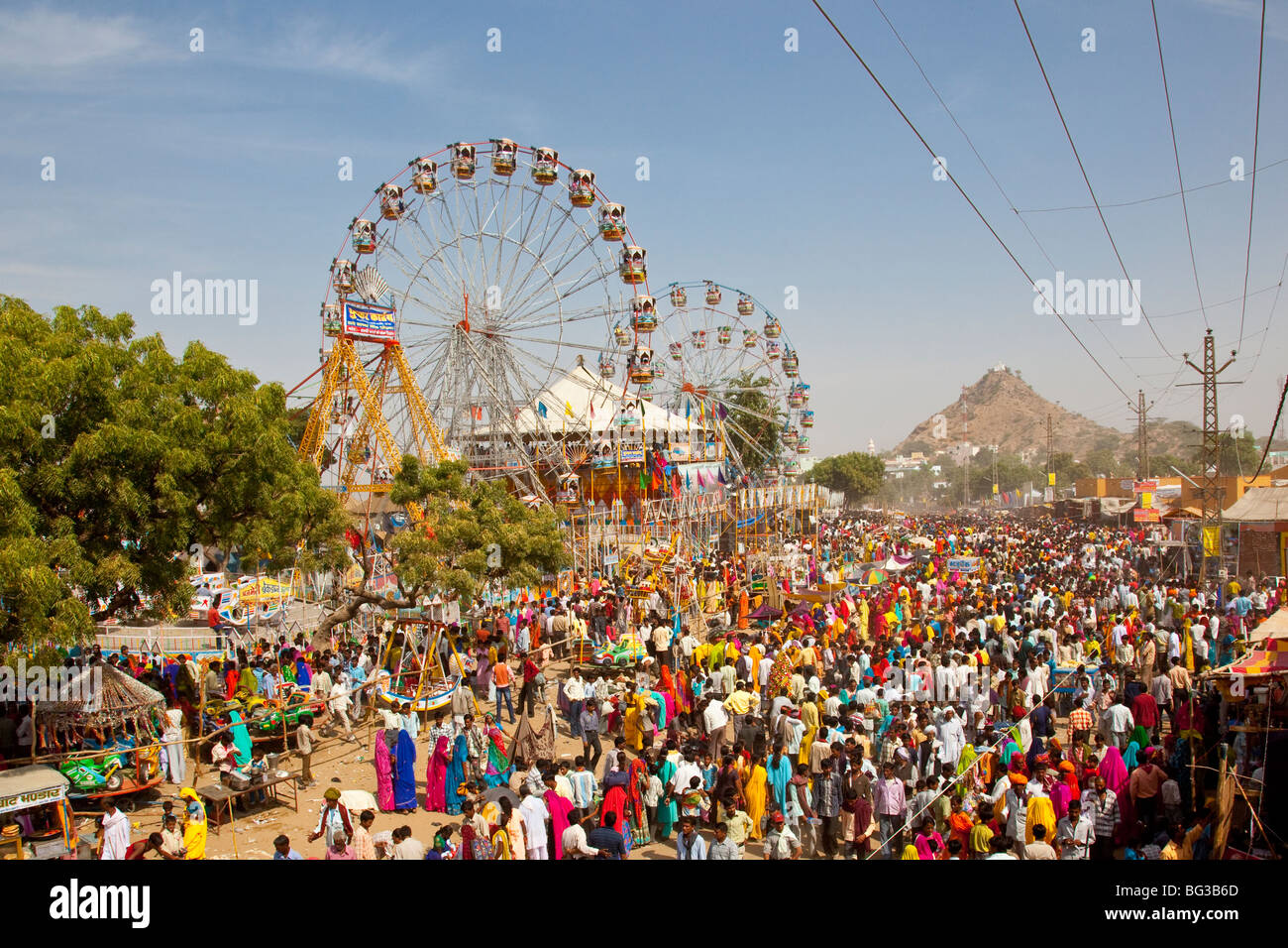 Camel Fair in Pushkar India Foto Stock