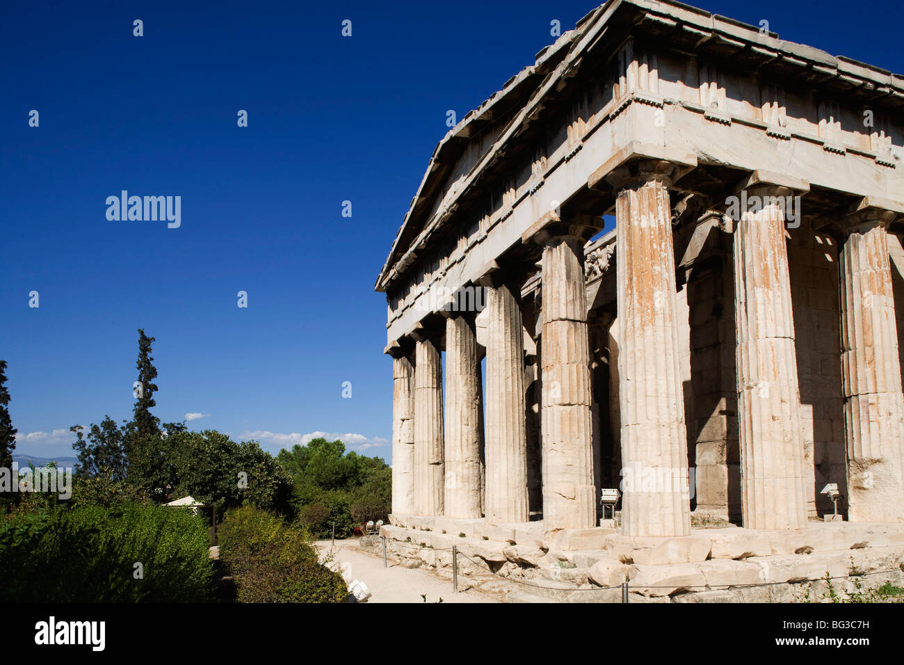 Il Tempio di Hephaistos, Atene, Grecia, Europa Foto Stock