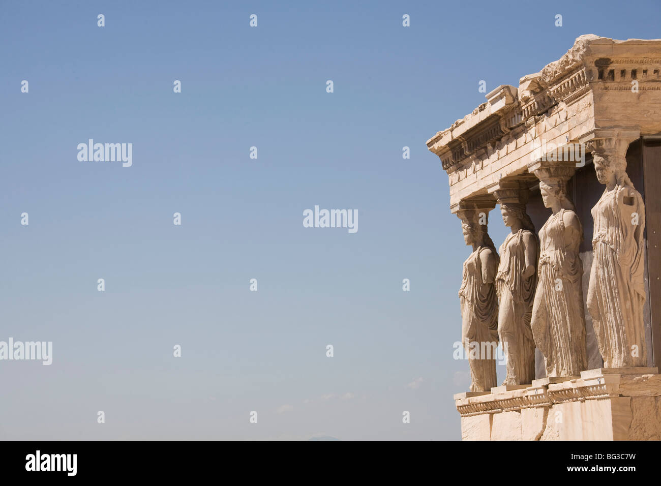L'Eretteo tempio, Acropolis, Sito Patrimonio Mondiale dell'UNESCO, Atene, Grecia, Europa Foto Stock