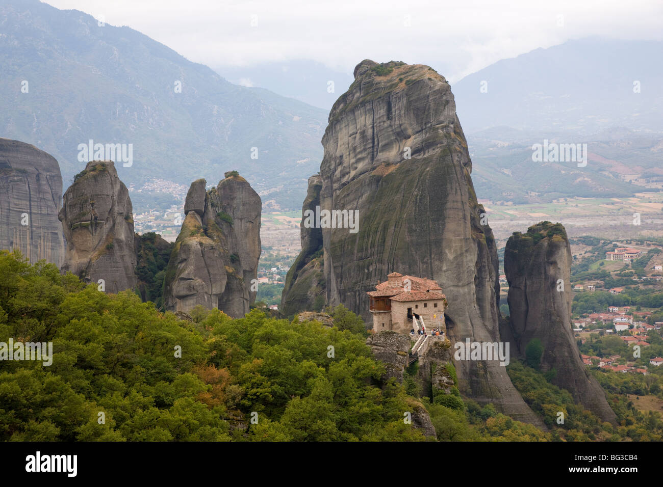 Meteora, Sito Patrimonio Mondiale dell'UNESCO, Grecia, Europa Foto Stock