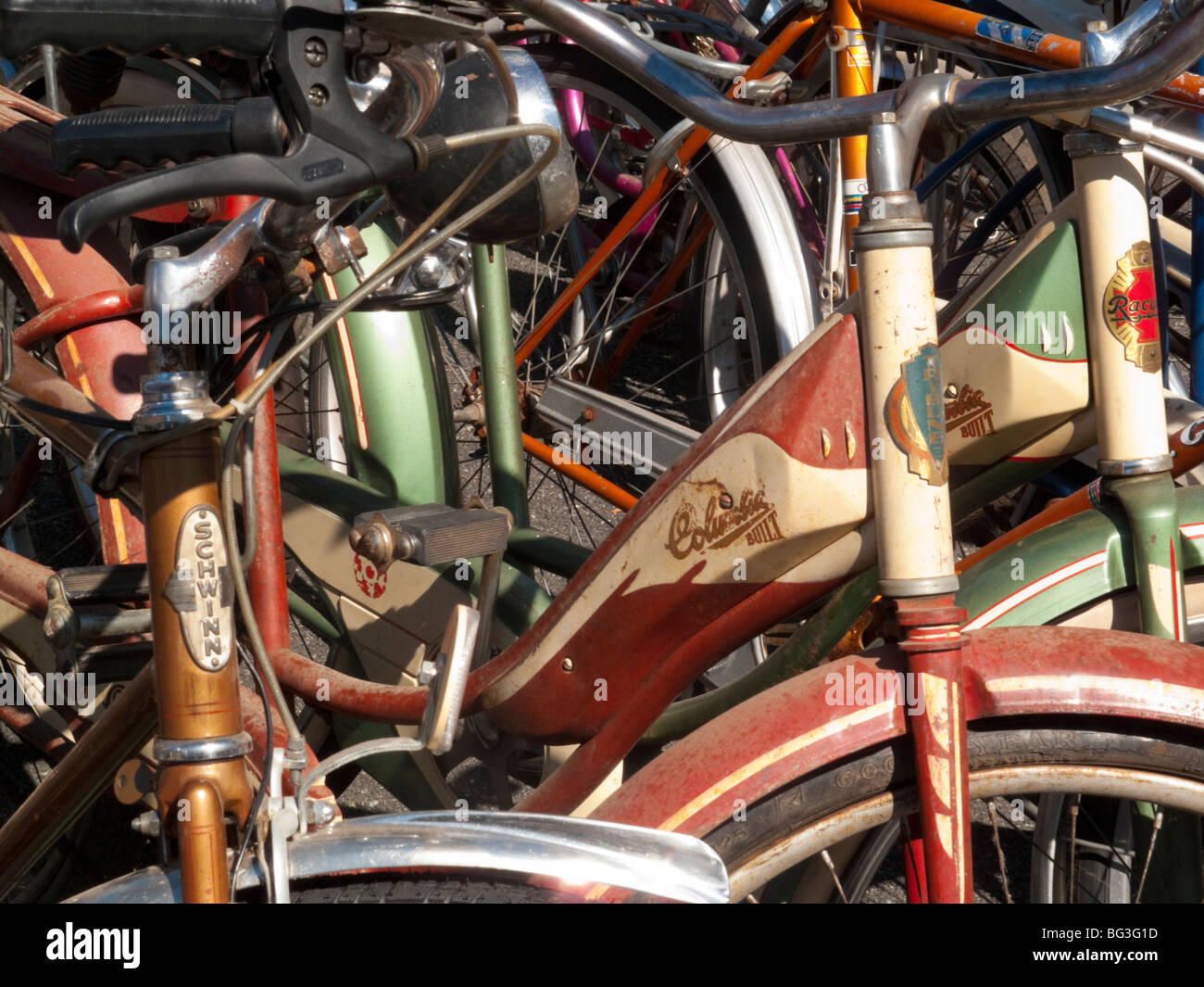 New York, NY - 1 Septemner 2009 - New York Bike accozzaglia - Vintage cruiser americano Foto Stock