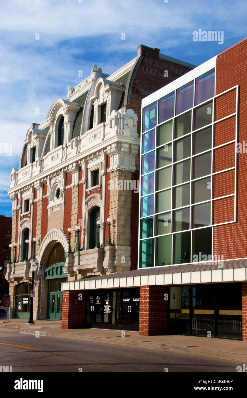 Cinque bandiere Theatre di Dubuque, Iowa Foto Stock