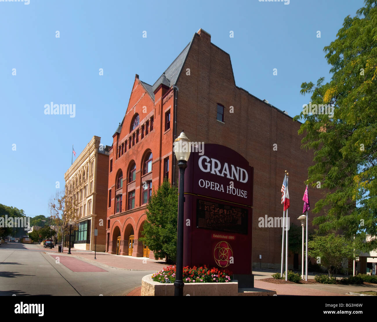 Grand Opera House, Dubuque Iowa Foto Stock