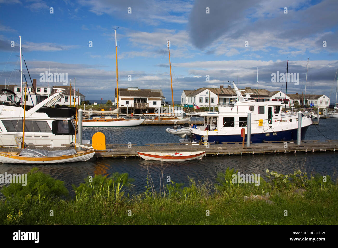Punto Hudson, Marina Port Townsend, nello Stato di Washington, Stati Uniti d'America, America del Nord Foto Stock