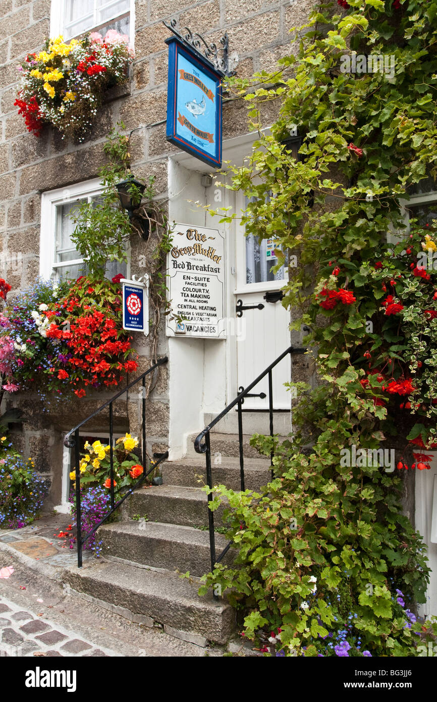 Bed and Breakfast Guest House, St Ives, North Cornwall, Sud Ovest Inghilterra Foto Stock