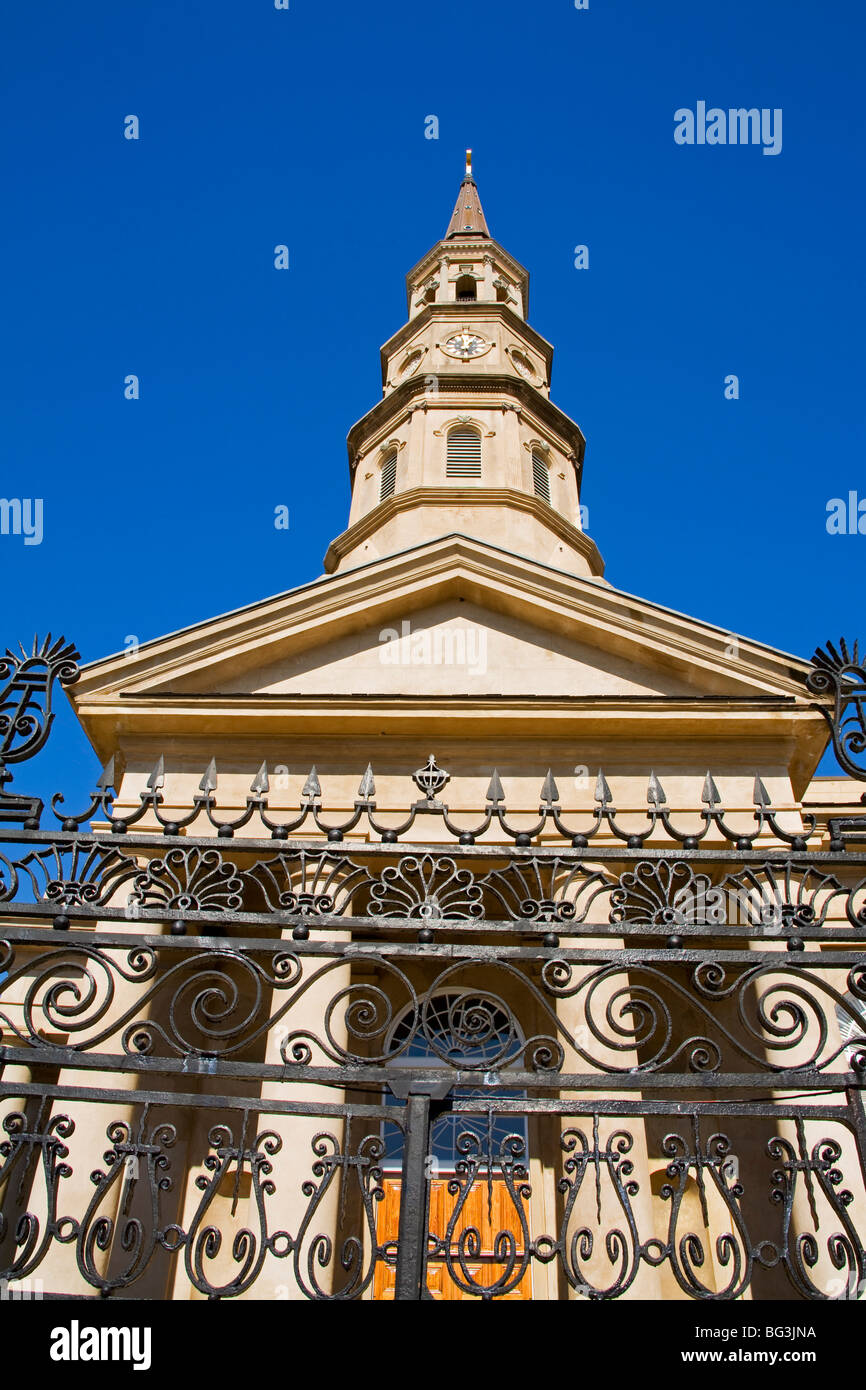 San Filippo episcopale della Chiesa, Charleston, Carolina del Sud, Stati Uniti d'America, America del Nord Foto Stock