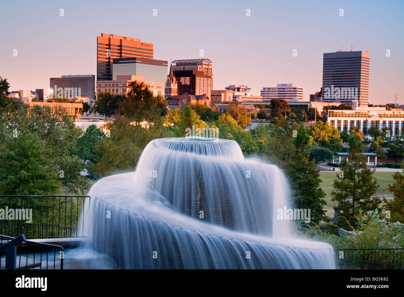 Finlay Park Fontana, Columbia, nella Carolina del Sud, Stati Uniti d'America, America del Nord Foto Stock