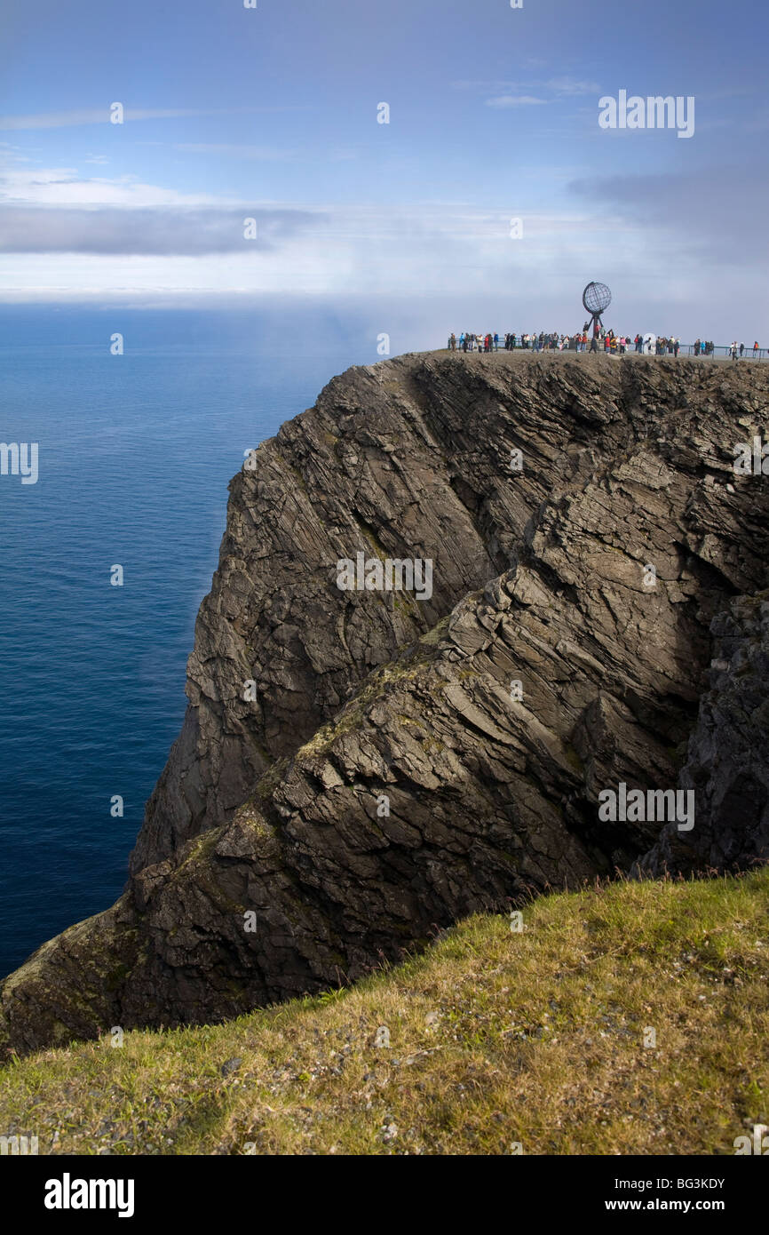 Capo Nord, Honningsvag porta, Isola Mageroya, Finnmark Regione, Oceano Artico, Norvegia, Scandinavia, Europa Foto Stock