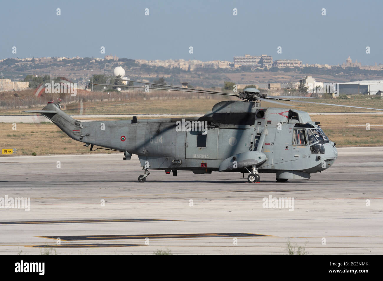 Marina Militare Italiana SH-3D Sea King elicottero Foto Stock