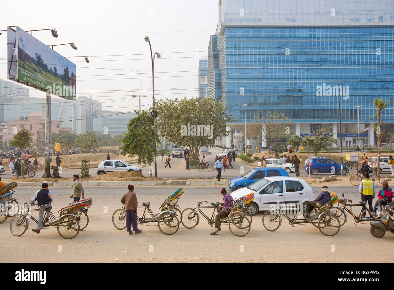 Gurgaon, hi-tech center 50km da Delhi, Stato di Haryana, India, Asia Foto Stock