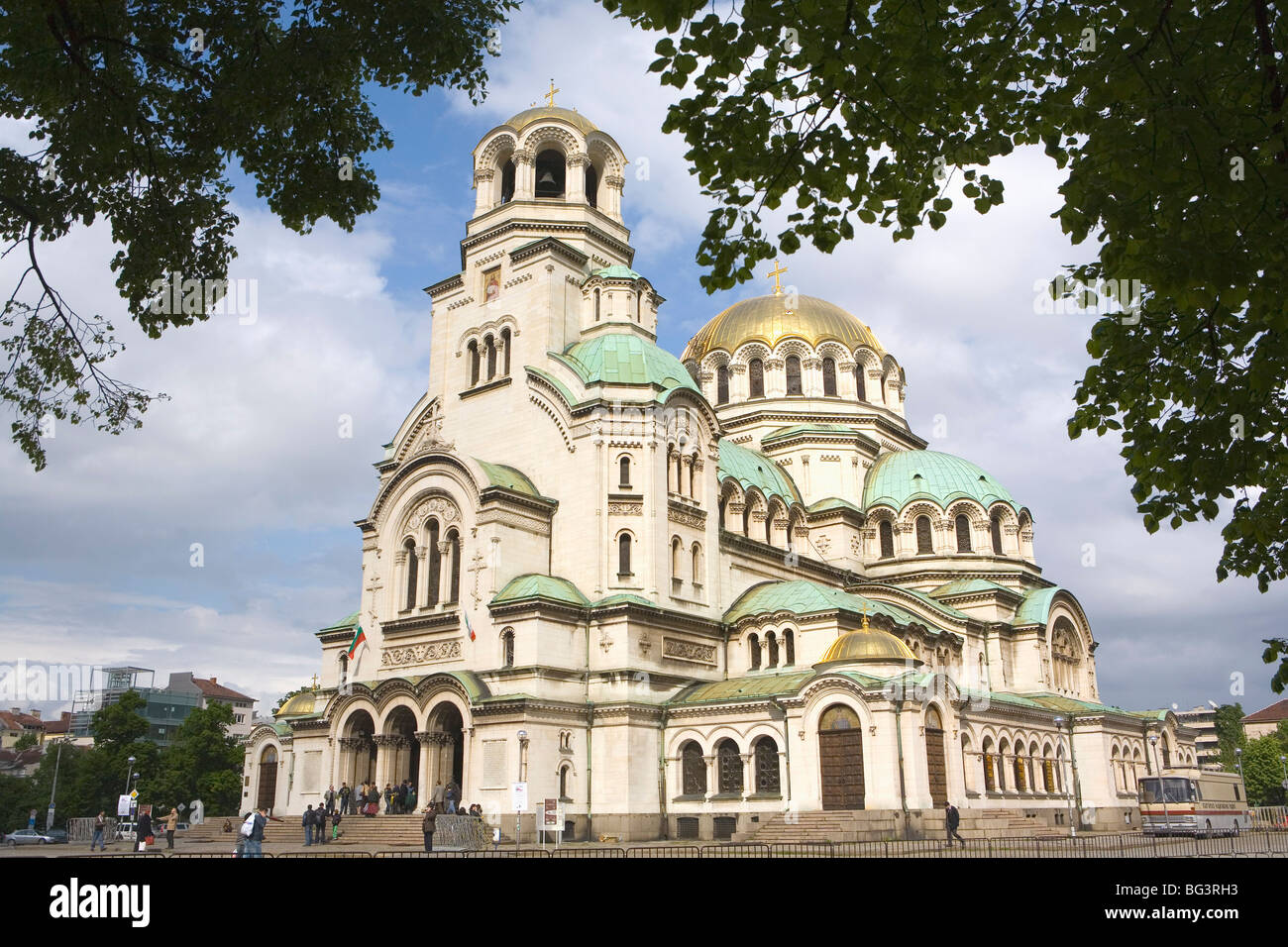 Aleksander Nevski chiesa, Sofia, Bulgaria, Europa Foto Stock