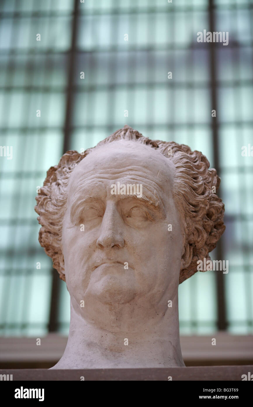 Johann Wolfgang von Goethe busto da David d'Angers, D'Orsay Museum, Parigi, Francia Foto Stock