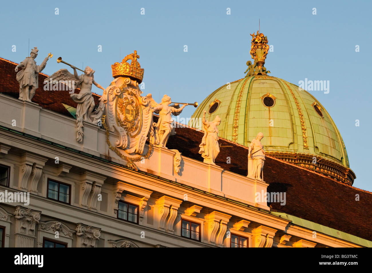 Michaelerkuppel, Hofburg, Wien Österreich | Hofburg di Vienna, Austria Foto Stock