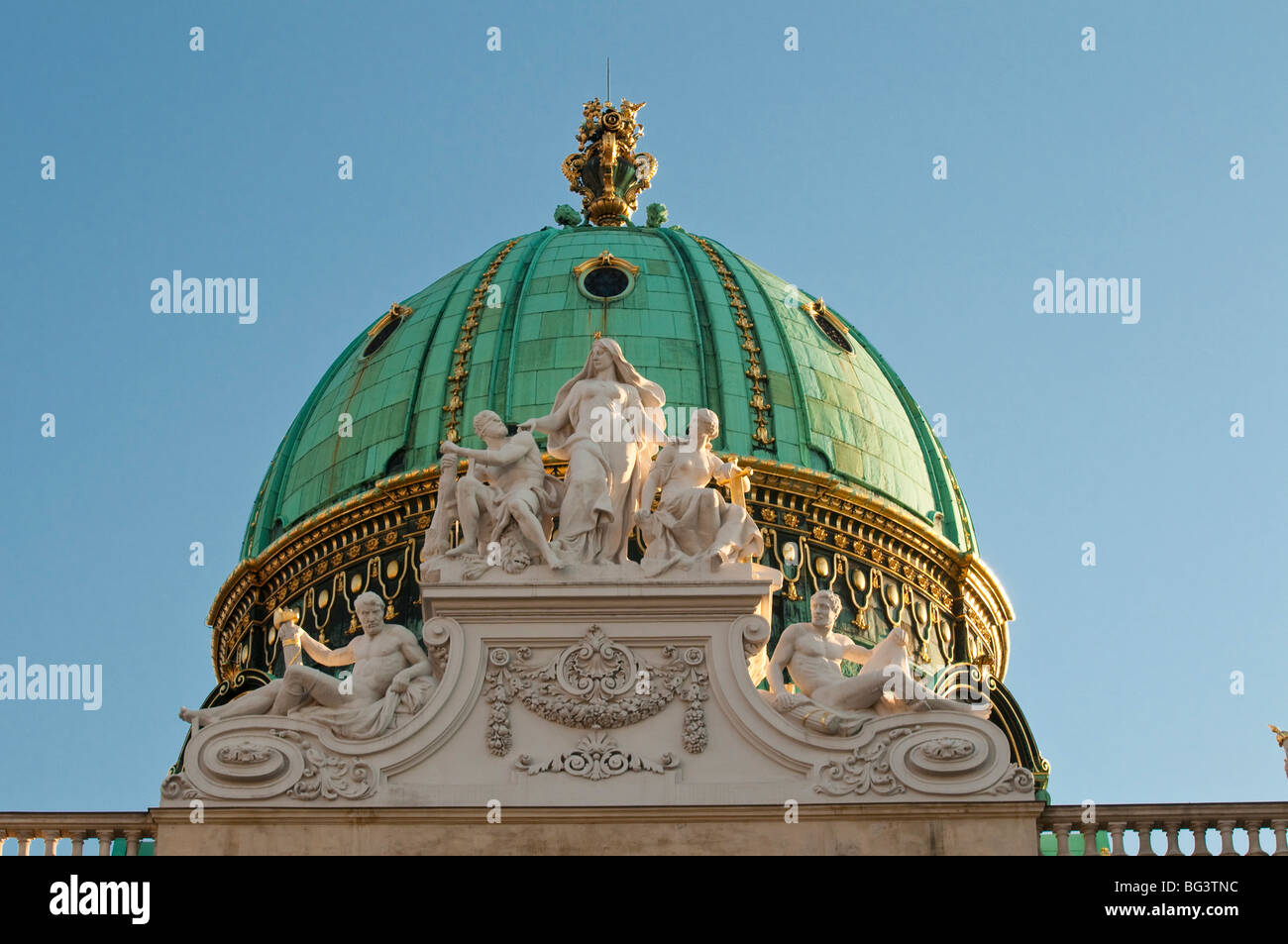 Michaelerkuppel, Hofburg, Wien Österreich | Michael dome, Hofburg di Vienna, Austria Foto Stock