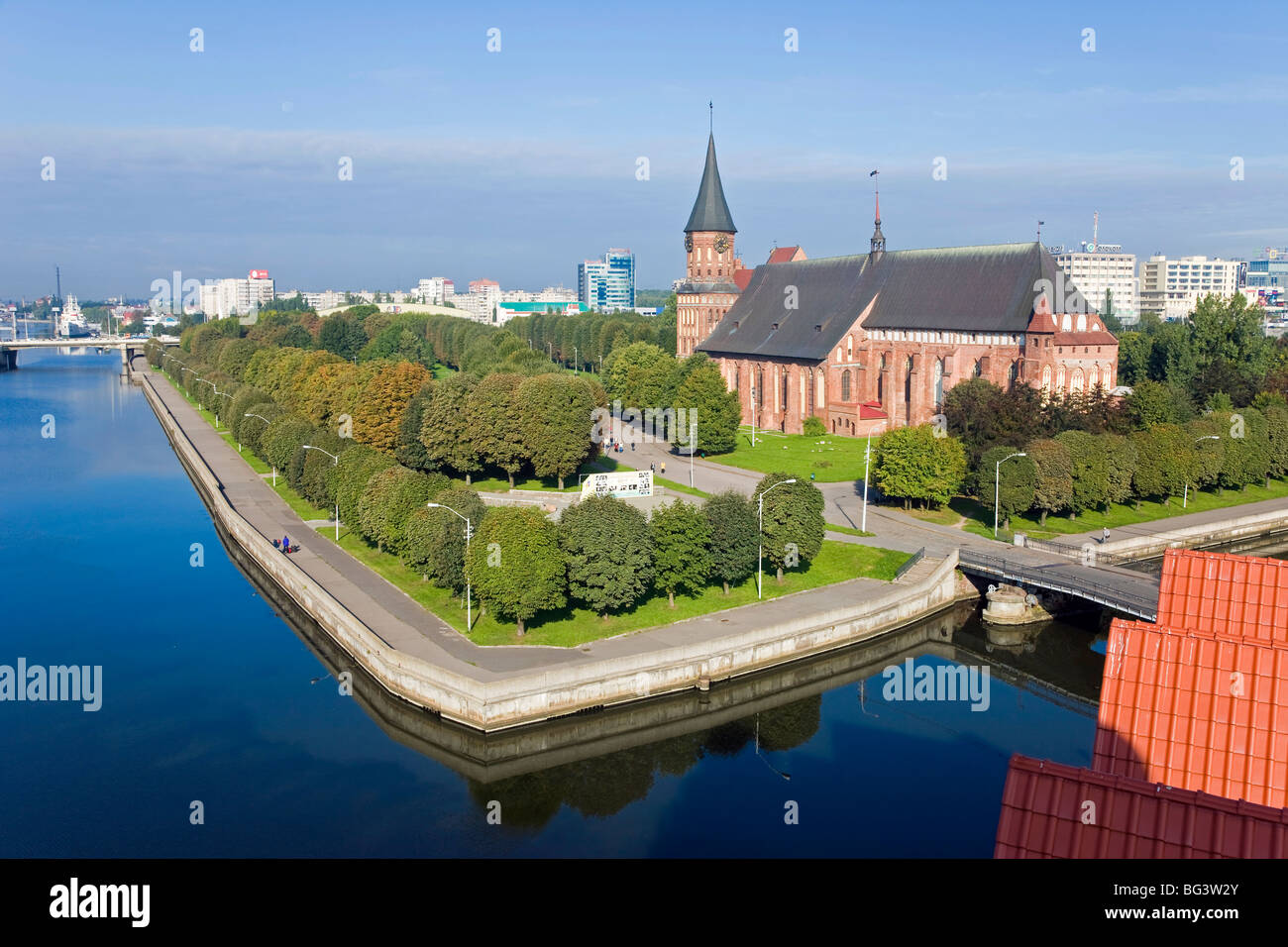Vecchia Cattedrale sull isola Kants, Sito Patrimonio Mondiale dell'UNESCO, la regione di Kaliningrad (Konigsberg), Russia, Europa Foto Stock