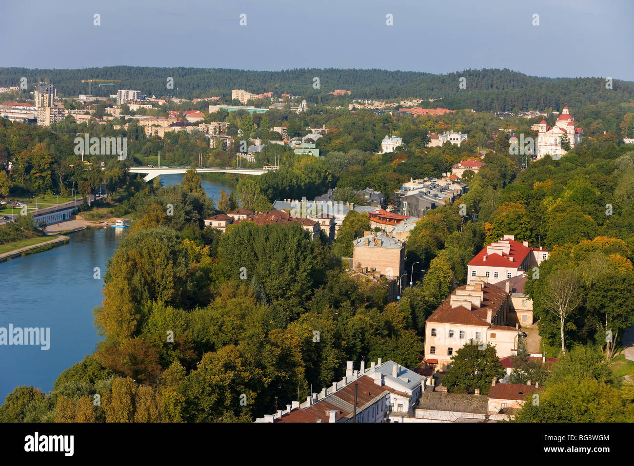 Vista sulla città vecchia di Vilnius, Lituania, paesi baltici, Europa Foto Stock