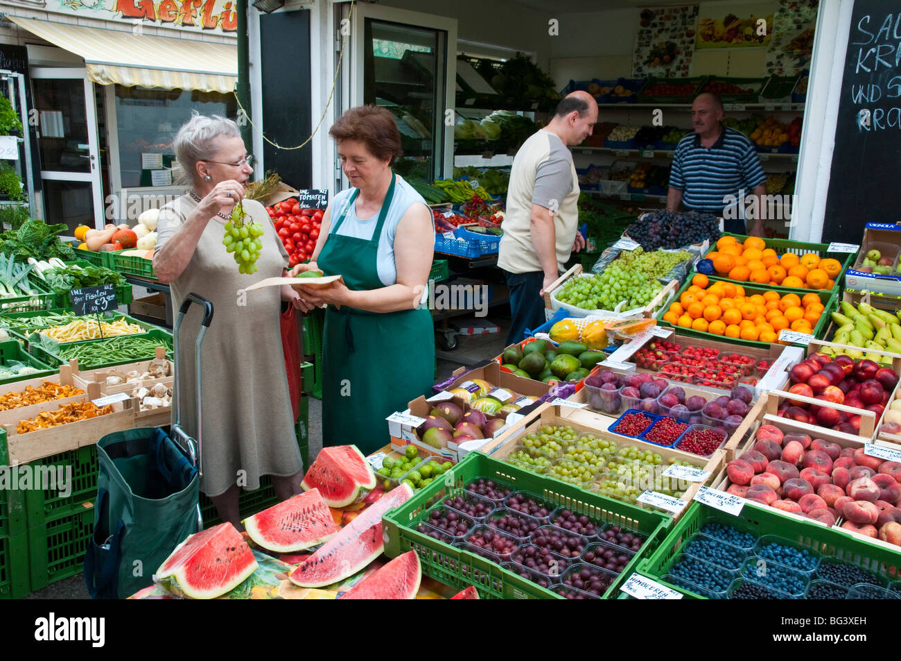 Karmelitermarkt, Wien Österreich | mercato Karmeliter, Vienna, Austria Foto Stock