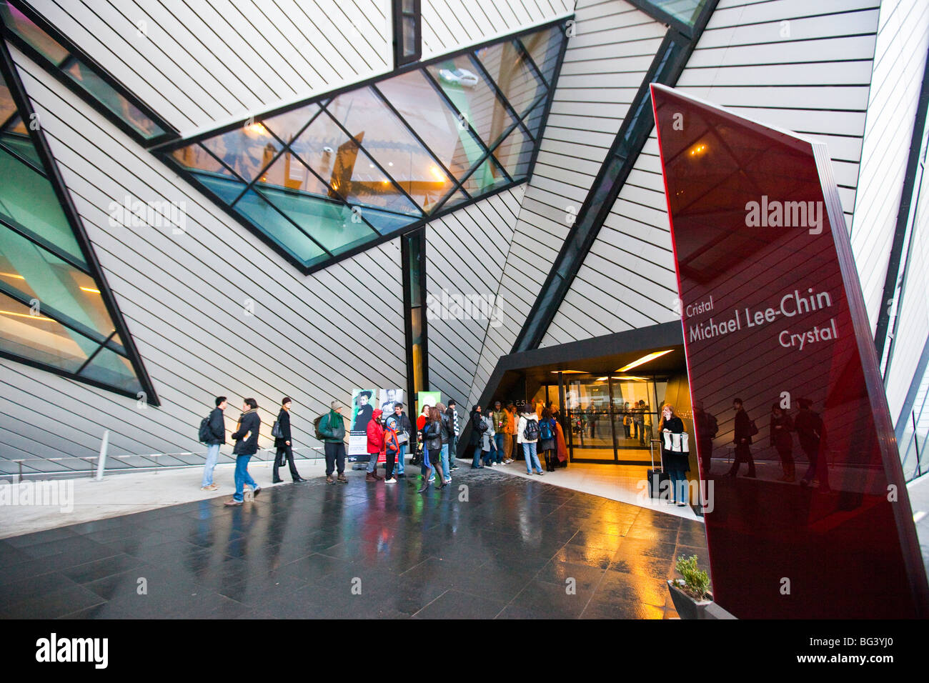 Il Royal Ontario Museum o ROM a Toronto in Canada Foto Stock
