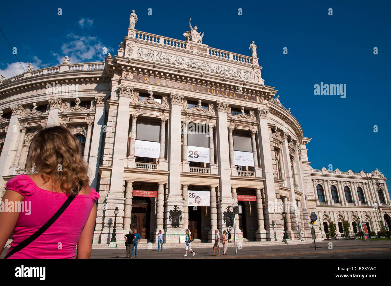 Burgtheater, Ringstraße, Wien Österreich | Burgtheater, Ringroad, Vienna, Austria Foto Stock