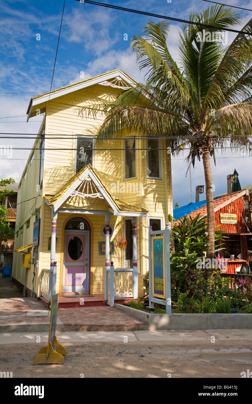 Honduras, isole di Bay, Roatan, West End Foto Stock