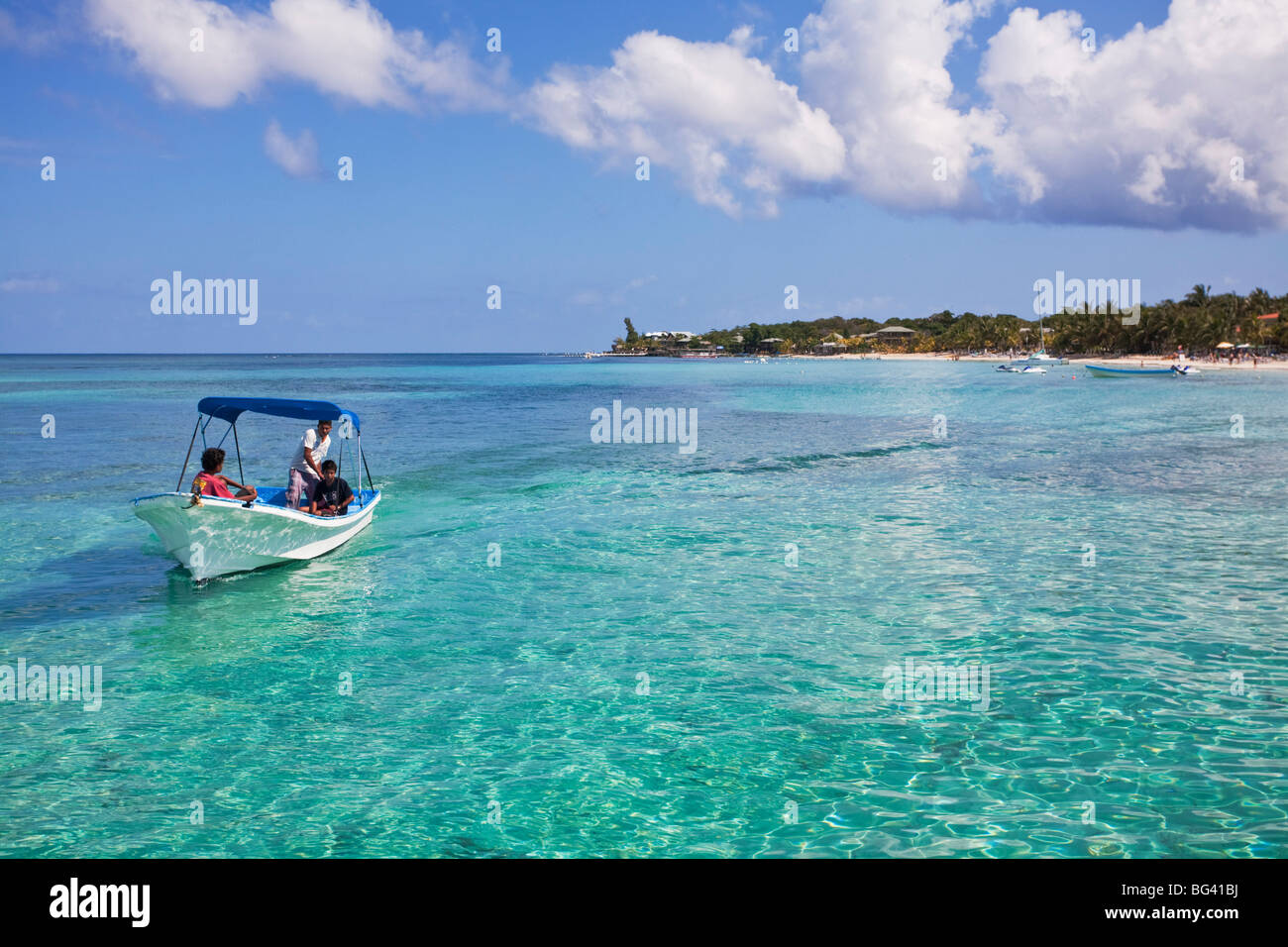 Honduras, isole di Bay, Roatan, West Bay Foto Stock