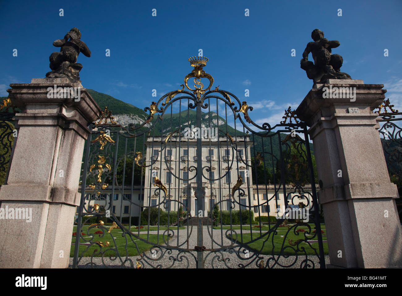 L'Italia, Lombardia, regione dei laghi, Lago di Como, Tremezzo, Villa La Quiete, Serbelloni villa di famiglia, b.1760 Foto Stock